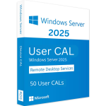 Windows Server 2025 Remote Desktop Services 50 User Cals