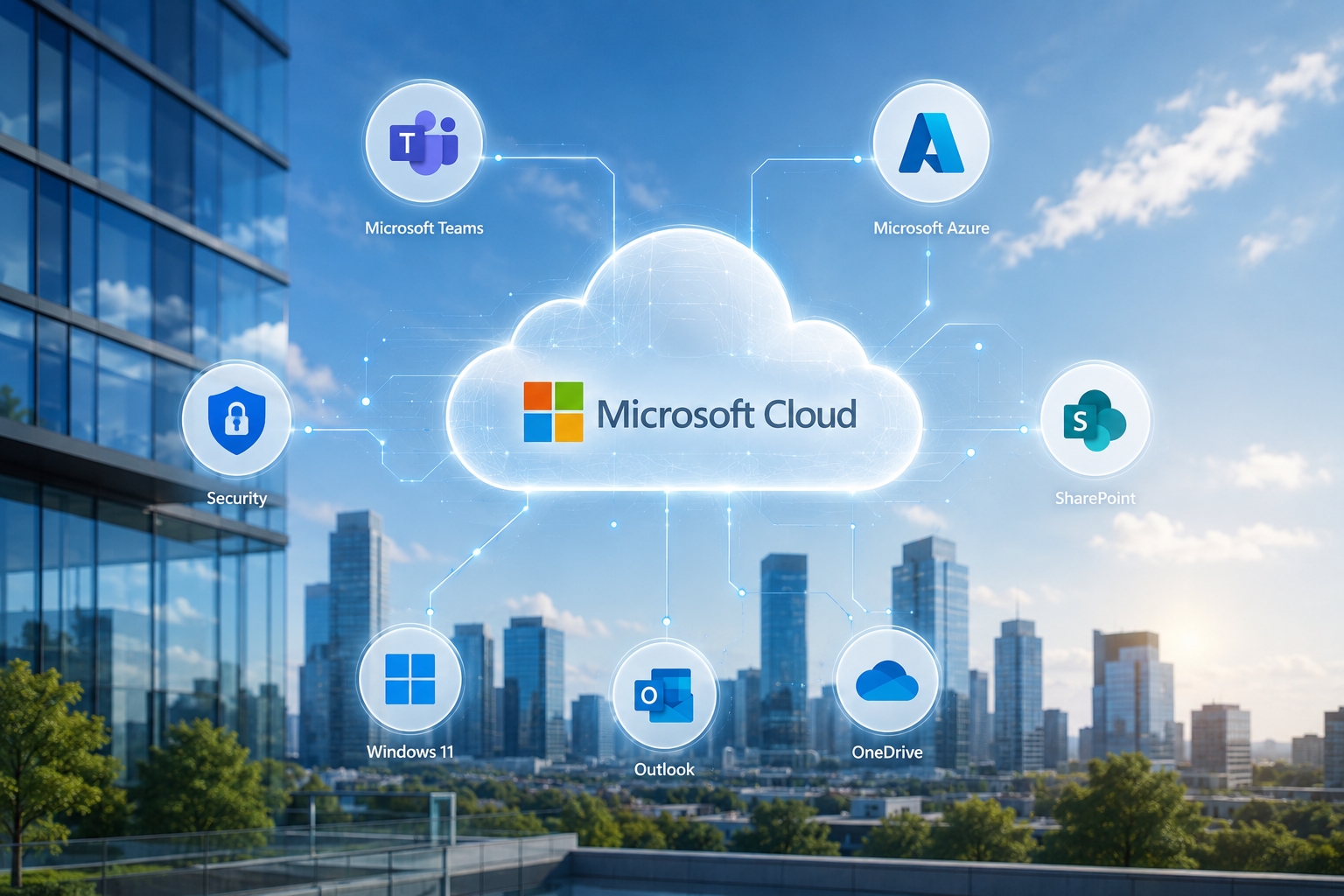Microsoft Cloud services, Azure, Microsoft 365, Teams, SharePoint, OneDrive and business security